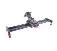 VILLCASE Z-Shaped Quick Release Plate Tripod Head Bracket with Tilt Head for DSLR Camera Monopod and Slider Rail, Portable Folding Desktop Tripod Mount in Black