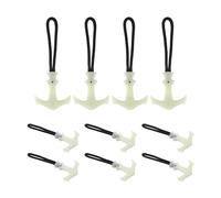 VILLCASE Zipper Pulls Sturdy T-Shaped with Anti-Slip Rope 10pcs and Ergonomic Design Replacement Zipper Pull Cord Easy to Use and Lightweight for Duffel Bags and Freezer Bags