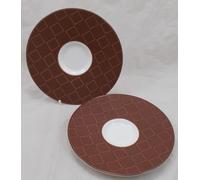 Villeroy & and Boch CAFFE CLUB UNI MOCHA 2 x tea / coffee saucers 15cm NEW NWL