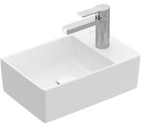Villeroy and Boch Corner Cloakroom Basin Memento 2.0 ground underside 400x111x260mm Stone White CeramicPlus