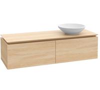 Villeroy and Boch Countertop Basin Unit Legato Sink on the right 1400x380x500mm Arizona Oak