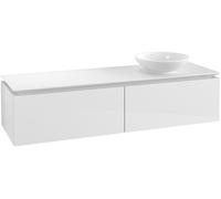 Villeroy and Boch Countertop Basin Unit Legato Sink on the right 1600x380x500mm Glossy White