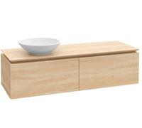 Villeroy and Boch Countertop Basin Unit Legato Washbasin left with lighting 1200x380x500mm Nordic Oak