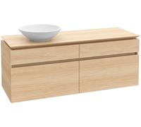 Villeroy and Boch Countertop Basin Unit Legato Washbasin left with lighting 1600x550x500mm Nordic Oak
