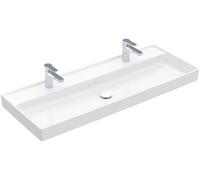 Villeroy and Boch Double Basin Collaro 2x1 hole without overflow White Alpin 1200mm