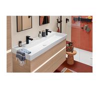 Villeroy and Boch Double Basin Collaro 2x1 hole without overflow White Alpin CeramicPlus 1200mm