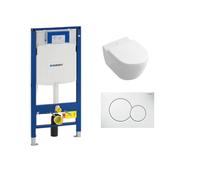 Villeroy and Boch + Geberit Wall Hung Toilet 5614R001 + 9M68S101 + 111300006 +111815001 + 115770115