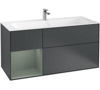 Villeroy and Boch Inset Basin Vanity Unit Finion Midnight Blue/Olive G060GMHG