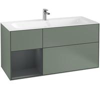 Villeroy and Boch Inset Basin Vanity Unit Finion Olive/Midnight Blue G060HGGM
