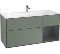 Villeroy and Boch Inset Basin Vanity Unit Finion Olive/Midnight Blue G070HGGM