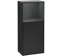 Villeroy and Boch Side Cabinet Finion door left wall lighting Black Matt Lacquer/Midnight Blue Matt Lacquer