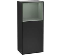 Villeroy and Boch Side Cabinet Finion door right Black Matt Lacquer/Olive Matt Lacquer