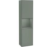 Villeroy and Boch Tall Bathroom Cabinet Finion 2 doors Left 1515x420mm 1 LED Olive Matt Lacquer