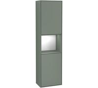 Villeroy and Boch Tall Bathroom Cabinet Finion 2 doors Right 1515x420mm 3 LED Olive Matt Lacquer