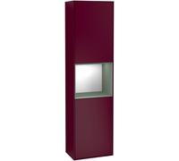 Villeroy and Boch Tall Bathroom Cabinet Finion 2 doors Right 1515x420mm 3 LED Peony Matt Lacquer/Olive Matt Lacquer
