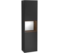 Villeroy and Boch Tall Bathroom Cabinets Finion 418x1516x270mm Black matte Lacquer F470GNPD