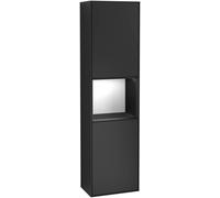 Villeroy and Boch Tall Bathroom Cabinets Finion 418x1516x270mm Black matte Lacquer F470PDPD