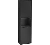 Villeroy and Boch Tall Bathroom Cabinets Finion 418x1516x270mm Black matte Lacquer G460PDPD