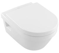 Villeroy and Boch Wall Hung Toilet Bowl Architectura Horizontal Outlet White Rimless 5684R001
