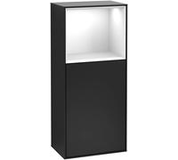 Villeroy and Boch Wall Mounted Bathroom Cabinet Finion 418x936x270mm Black matte Lacquer F500GFPD