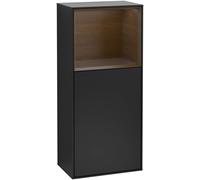 Villeroy and Boch Wall Mounted Bathroom Cabinet Finion 418x936x270mm Black matte Lacquer G500GNPD