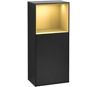 Villeroy and Boch Wall Mounted Bathroom Cabinet Finion 418x936x270mm Black matte Lacquer G510HFPD