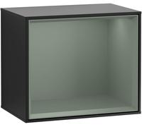 Villeroy and Boch Wall Mounted Bathroom Cabinet Finion Black Matt Lacquer/Olive Matt Lacquer
