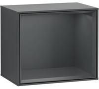 Villeroy and Boch Wall Mounted Bathroom Cabinet Finion Interior Lighting Midnight Blue Matt Lacquer