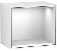 Villeroy and Boch Wall Mounted Bathroom Cabinet Shelf module Finion 418x356x270mm Glossy White Lacquer F580MTGF