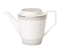 Villeroy & Boch 1.20 Litre Premium Bone Porcelain La Classica Contura Coffeepot for 6 Persons, White
