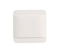 Manufacture Rock Blanc Square Dinner Plate White 28X28X2 CM