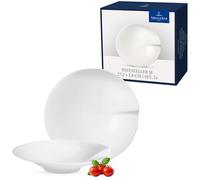 Villeroy & Boch 1041718469 Passion Pasta Plate M, Set of 2, 27.2 cm, Premium Porcelain, White, 2 Pieces