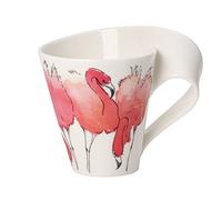 Villeroy & Boch**2 Mug with Handle 0.30 Litres in Gk New Wave Cafe Pink Flamingo (Pack of 2)