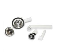 Villeroy & Boch 8254 00 61 Chrome 90mm Basket Strainer Waste Kit, Polished 18/10 Stainless, For Ceramic Sinks, 2 Year Guarantee