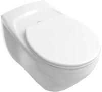 Villeroy and Boch D Shaped Toilet Seat O.novo White Duroplast 88246101