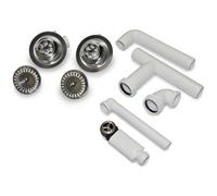Villeroy & Boch 90mm Chrome Basket Strainer Waste Kit 8223 00 61, 18/10 Stainless Steel