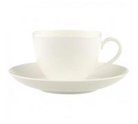 Villeroy & Boch - Anmut Coffee Cup With Saucer 15 cl - White