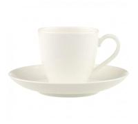 Villeroy & Boch - Anmut Espresso Cup With Saucer - White
