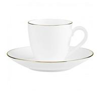 Villeroy & Boch - Anmut Platinum No.1 Espresso Cup With Saucer - White