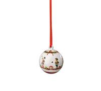 Villeroy & Boch - Annual Christmas Edition 2026 annual bauble 6.5 x 8 cm multicoloured, Christmas collectable, limited, gold details, Christmas decoration, decor for Xmas, premium porcelain