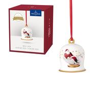 Villeroy & Boch - Annual Christmas Edition, ornament, bell, Christmas bell, tree decoration, annual edition 2024, exclusive collector's piece, Premium Porcelain, 6 x 6 x 7 cm