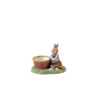 Villeroy & Boch - Annual Easter Edition Egg Cup 2026, Premium Porcelain, Hand-Painted Bunny Figurine with Easter Basket, Easter Decoration, Easter Gift, Limited Edition collectable