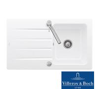 Villeroy & Boch Architectura 50 1.0 Bowl White Ceramic Kitchen Sink - NO WASTE