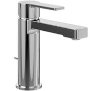Villeroy & Boch Architectura washbasin, Bathroom with Draw bar and und Ceramic Cartridge, Water-Saving washbasin, spout Height 111 mm, Square, Chrome