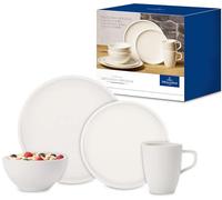 Villeroy & Boch Artesano Dinner Set for 2, 8 Pieces, Premium Porcelain, White