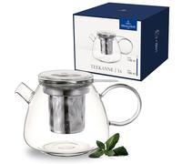 Villeroy & Boch - Artesano Hot&Cold Beverages teapot Transparent, Dishwasher-Safe, Microwave-Safe, Coffee Pot for Cold and hot Drinks, Pot with 1 Litre Capacity, Borosilicate Glass