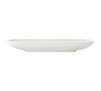 Villeroy & Boch - Artesano Original Olive Bowl, Flat Premium Porcelain Bowl with Raised Edge, White, microwaveable, 28x8 cm