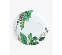 Villeroy & Boch Avarua Leaf-print Porcelain Espresso Saucer 14.5cm