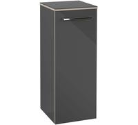 Villeroy & Boch Avento - Side cabinet with 1 door & hinges right 350x890x405mm crystal grey/crystal grey
