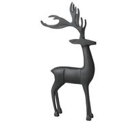 Villeroy & Boch - Black XMAS large deer, 20 x 7 x 44.5 cm, metal Christmas decoration, black